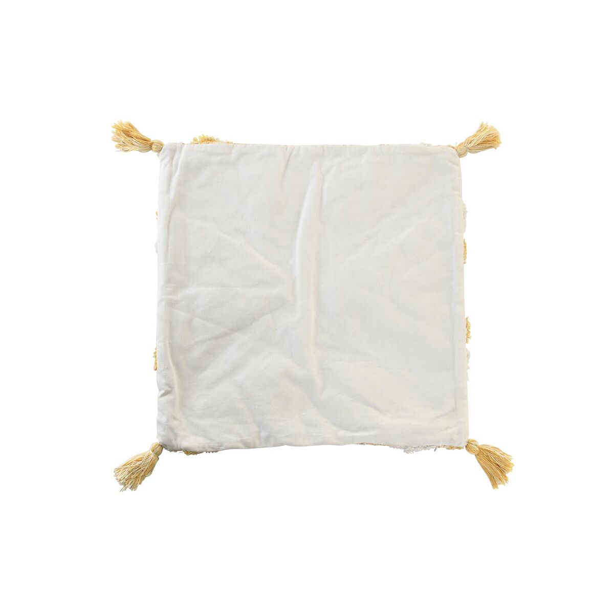 Pudebetræk DKD Home Decor Gul 50 x 1 x 50 cm